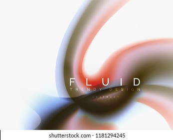 Abstrakter Hintergrundfarbfluss, flüssiger Aufbau, Vektorgrafik