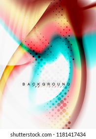 Background abstract color flow, liquid design, vector