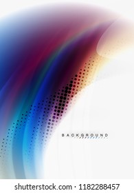 Background abstract color flow, liquid design, vector