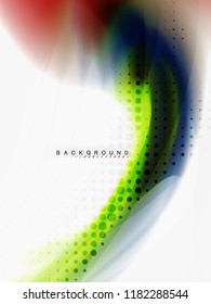Flujo de color abstracto de fondo, diseño líquido, vector