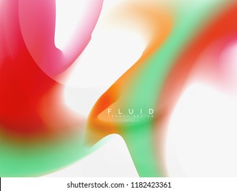 Background abstract color flow, liquid design, vector