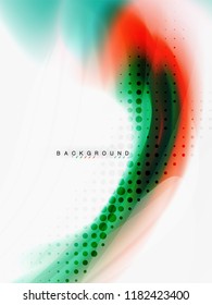 Background abstract color flow, liquid design, vector