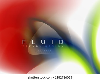 Background abstract color flow, liquid design, vector