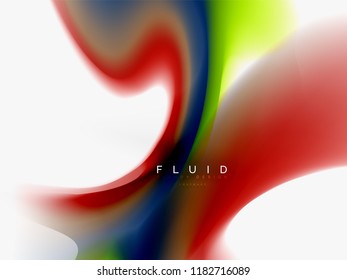 Background abstract color flow, liquid design, vector