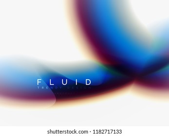 Background abstract color flow, liquid design, vector