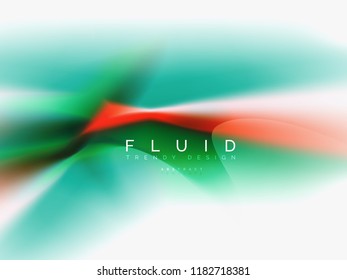 Background abstract color flow, liquid design, vector