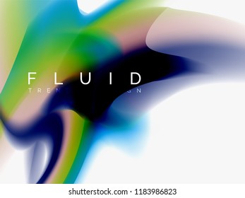Background abstract color flow, liquid design, vector