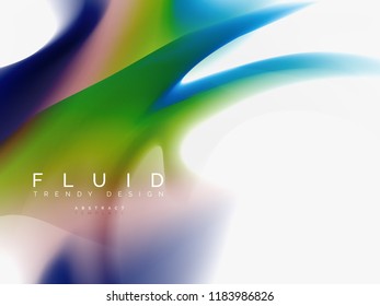 Background abstract color flow, liquid design, vector