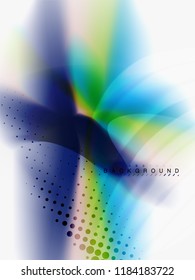 Background abstract color flow, liquid design, vector