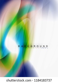 Background abstract color flow, liquid design, vector