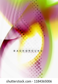 Background abstract color flow, liquid design, vector