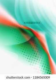 Background abstract color flow, liquid design, vector