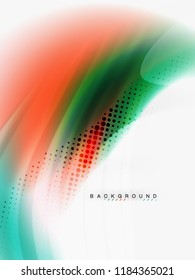 Background abstract color flow, liquid design, vector