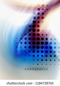 Abstrakter Hintergrundfarbfluss, flüssiger Aufbau, Vektorgrafik