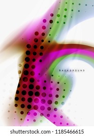 Background abstract color flow, liquid design, vector
