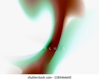 Abstrakter Hintergrundfarbfluss, flüssiger Aufbau, Vektorgrafik