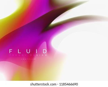 Background abstract color flow, liquid design, vector