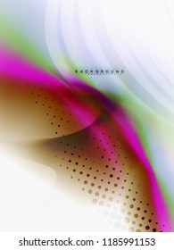 Background abstract color flow, liquid design, vector