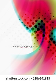 Background abstract color flow, liquid design, vector