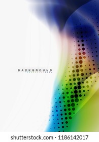 Background abstract color flow, liquid design, vector