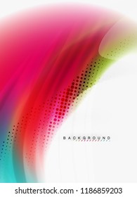 Background abstract color flow, liquid design, vector