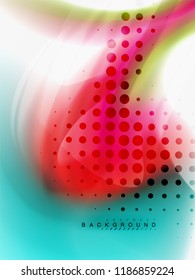 Flujo de color abstracto de fondo, diseño líquido, vector
