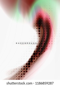 Background abstract color flow, liquid design, vector