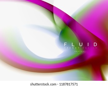 Background abstract color flow, liquid design, vector