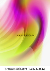 Background abstract color flow, liquid design, vector