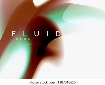 Background abstract color flow, liquid design, vector