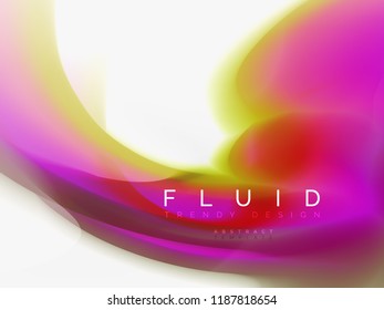 Background abstract color flow, liquid design, vector