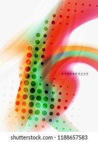 Flujo de color abstracto de fondo, diseño líquido, vector