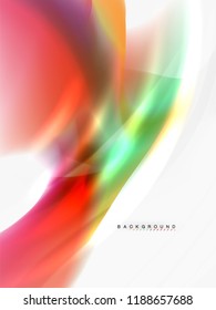 Background abstract color flow, liquid design, vector