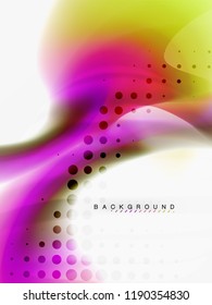 Flujo de color abstracto de fondo, diseño líquido, vector