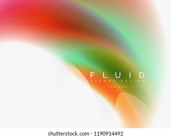 Background abstract color flow, liquid design, vector