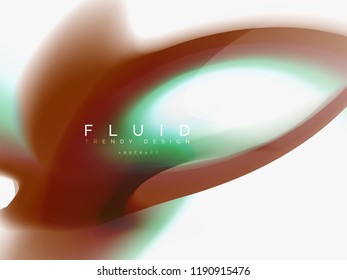 Background abstract color flow, liquid design, vector