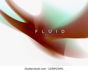 Abstrakter Hintergrundfarbfluss, flüssiger Aufbau, Vektorgrafik