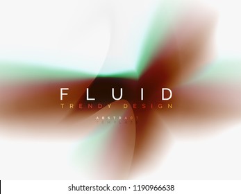 Background abstract color flow, liquid design, vector