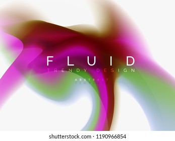 Abstrakter Hintergrundfarbfluss, flüssiger Aufbau, Vektorgrafik