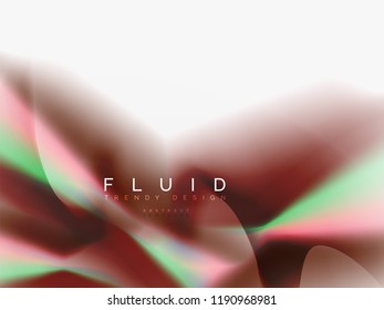 Flujo de color abstracto de fondo, diseño líquido, vector