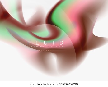Background abstract color flow, liquid design, vector