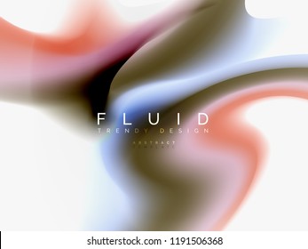 Background abstract color flow, liquid design, vector