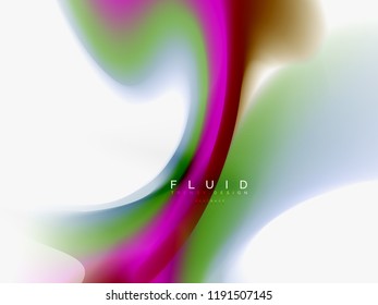 Background abstract color flow, liquid design, vector