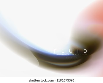 Background abstract color flow, liquid design, vector