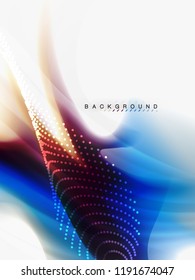 Flujo de color abstracto de fondo, diseño líquido, vector