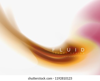 Background abstract color flow, liquid design, vector