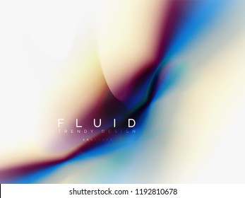 Background abstract color flow, liquid design, vector