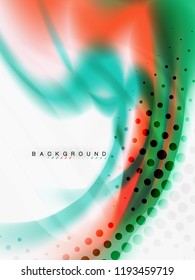 Background abstract color flow, liquid design, vector