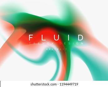 Background abstract color flow, liquid design, vector