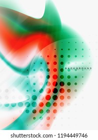Background abstract color flow, liquid design, vector